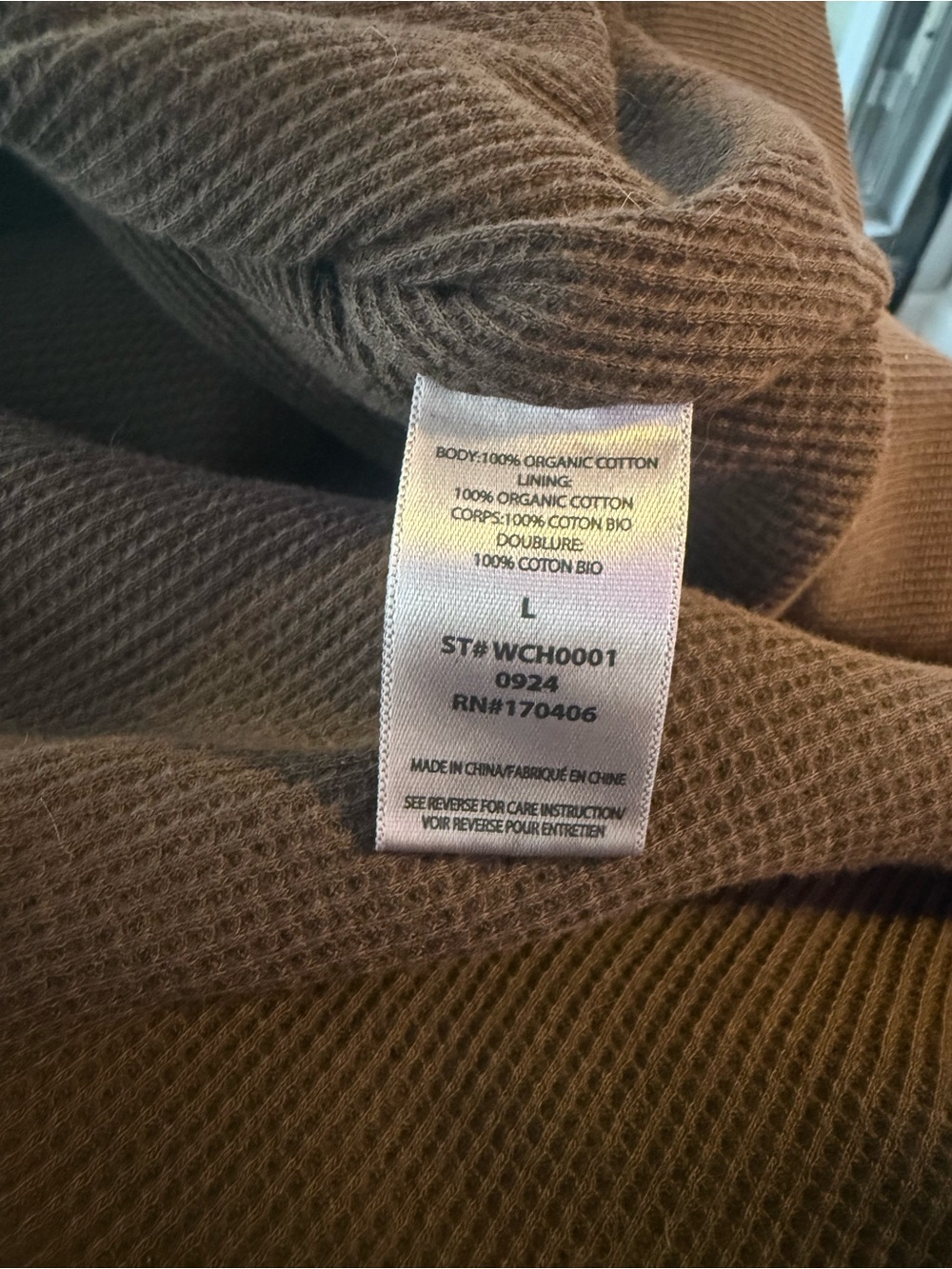 Elwood Women's Chocolate Brown Cropped Zip Hoodie Jacket - Picture 3 of 4